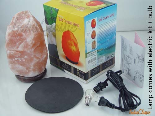 Black Tai 8.5- 10.5 LBS Salt Lamp(medium) with Cord