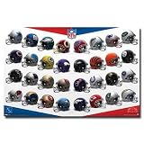 (22x34) NFL (Logo Helmets) Sports Poster Print