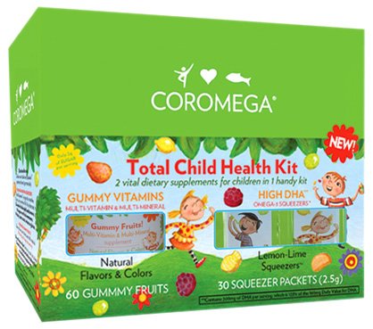 Coromega Total Child Health Kit, Gummy Fruits Multivitamin Multimineral 60-count Bottle... by Coromega