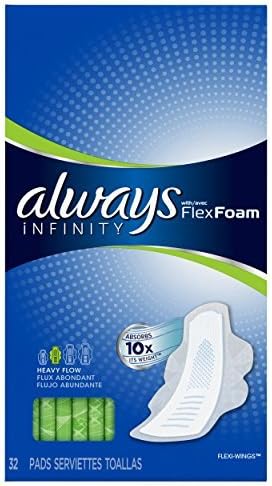 Always Infinity Pads With Wings, Super Absorbency, 32 Count x Multipack of 3
