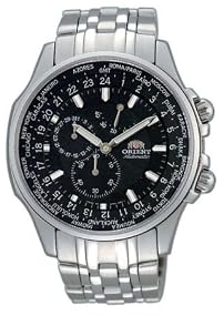 Orient #CEY04001B Men's World Time Multi Function Automatic Watch