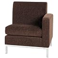 Park Avenue Right Arm Sectional Sofa Piece - Chocolate