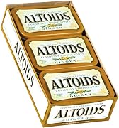 Altoids Curiously Strong Mints Ginger 176-Ounce Tins Pack of 12