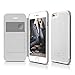 iPhone 6S Case, elago [Leather Flip][White/White] - [Card Slot][Screen Protection][Premium Hybrid Construction] – for iPhone 6/6S