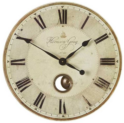 Uttermost Harrison Gray 30-Inch Wall Clock