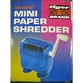 Tiger shred it mini manual hand powered paper shredder