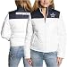 Dallas Cowboys Jackets : Dallas Cowboys Ladies White Quilted Full Zip Jacket