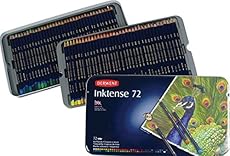 Derwent Inktense Pencils, 4mm Core, Metal Tin, 72 Count (2301843)