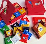 RITTER Sport Assorted Milk Chocolate Bars in Red Valentine Heart Box