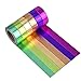 Mudder Rainbow Washi Masking Tape Collection DIY Sticker Set, Pack of 6