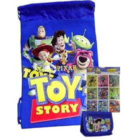  Toy Story3 Blue Drawstring Bag + Blue Wallet & Stickers