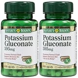 Nature's Bounty Potassium Gluconate, 595 mg, Caplets 100 caplets