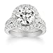 18k White Gold Diamond Bridal Set (3.02 ct., H Color, I1 Clarity Center; 4 cttw)