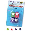 Folia 7209 - Motivlocher Motivstanzer Mini, 4er-Set mit Tanne, Stern, Schneeflocke, Engel