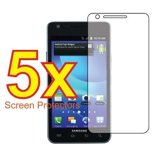 5x Samsung Galaxy S 2 II AT&T SGH-i777 Premium Clear LCD Screen Protector Cover Guard Shield Protective Film Kit (5 Pieces) 5x Samsung Galaxy S 2 II AT&T SGH-i777 Premium Clear LCD Screen Protector Cover Guard Shield Protective Film Kit (5 Pieces)