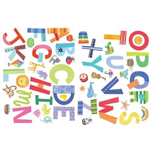 Wallies Peel and Stick Wall Play Mural Alphabet Fun