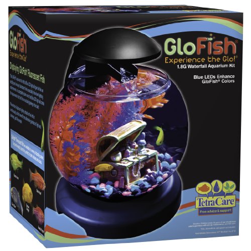 GloFish Waterfall Globe with Blue LEDs 1.8Gallon Where to buy Aquariums