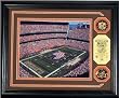 Cleveland Browns Stadium Photomint with 2 24KT Gold Coins - Cleveland Browns Plaque