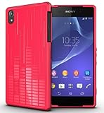 TUDIA Ultra Slim Melody TPU Bumper Protective Case for Sony Xperia Z2 (Pink)