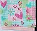 Pink Hearts & Flowers Large Light Weight Baby/toddler Blanket