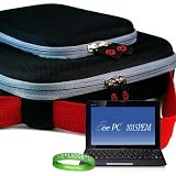 ASUS Netbook Case BLACK with Shoulder Strap and Attached Pocket for all models of ASUS Eee PC 1015PEM-PU17-WT 101-Inch Netbook White Live Laugh Love Vangoddy Wrist Band on sale