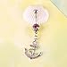 Crystal Rhinestone Anchor Dangle Navel Belly Button Barbell Ring Body Piercing
