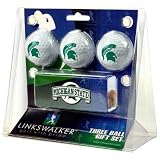 Michigan State Spartans NCAA 3 Golf Ball Gift Pack w/ Hat Clip