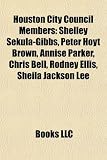 Houston City Council Members: Shelley Sekula-Gibbs, Peter Hoyt Brown, Annise Parker, Chris Bell, Rodney Ellis, Sheila Jackson Lee