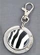 Coiled Purse Hanger - Zebra Print Design
