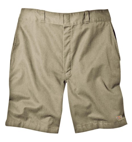 Dickies Men's Traditional Flat Front Work Short, Khaki, 30