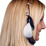 Indianapolis Colts Team Color Feather Hair Clip