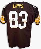 Louis Lipps Autographed Pittsburgh Steelers Black Throwback Jersey Inscribed with 
