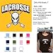 LACROSSE SKULL T-Shirt - 100% Baby Rib Jersey Combed Cotton WOMEN'S T-Shirt - Sweat Shop Free