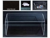 High Quality Acrylic Display Case 1/18 Carbon Fibre Look Base