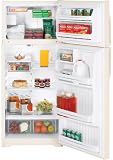 GE GTS18HCS 18.2 cu. ft. Top-Freezer Refrigerator with 3 Glass Shelves, Gallon Door Storage, Upfront Temperature Controls and Automatic Icemaker