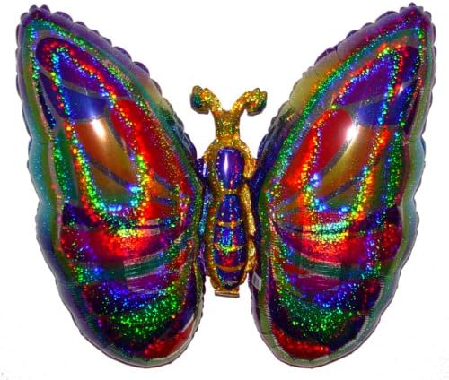 Space Pet Levitating Gorgeous Butterfly Holographic 25 inch Flying Floating Anti-Gravity Toy HOVERS in MID-AIR - Interactive & Educational String-less Pet Balloon for Kids & Adult Indoor Events