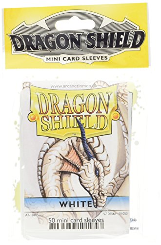 Dragon Shield Mini Card Sleeves White 50 Count
