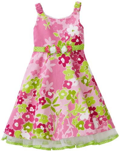 Sweet Heart Rose Girls 2-6x Sweet Heart Rose Floral Woven Dress