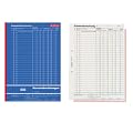 Herlitz 882415 Kassenabrechnungsbuch 502, Karton,  A4, 2x50 Blatt blau