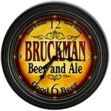 BRUCKMAN 'S Beer and Ale Cascading Pub Wall Clock
