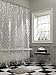 Maytex Ice Circles PEVA Shower Curtain, Clear, 70 in. x 72 in.