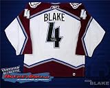 Rob Blake Autographed/Hand Signed Colorado Avalanche White Jersey