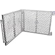 Pet Yard Plastic Exercise Pen Expansion Panel, 2-Piece, Gray