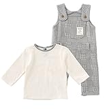 (チャックル) chuckle *ボンシュシュ*裏ボアサロペット&長袖Tシャツセット グレー 80cm P2821-80-00