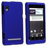 Snap-on Rubber Coated Case for Motorola Droid 2 Global, Dark Blue