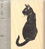 51 A4b6eD L. SL160  Beautiful Ebony Black Cat Rubber Stamp