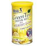 Mega-T Green Tea Diet Drink Mix, Natural Lemon Flavor, 150 g (Pack of 3)