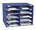 Pacon 70% Recycled Mailbox Storage Unit, 10 Slots, Blue (001309)