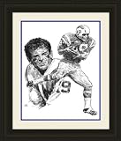 San Diego Chargers Framed Lance Alworth San Diego Chargers By Michael Mellett NFL Football