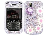 Sun Flowers Pink 3D Bling Rhinestone Faceplate Diamond Crystal Hard Skin Ca ....